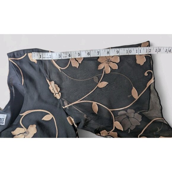 Vintage 90s Y2K Silk Midi Dress 6 Whimsigoth Fairy Grunge Flare Bias Babydoll - Picture 8 of 10